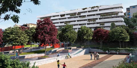 Verdemare: progetto isolato urbano a Trieste con giardino - 02